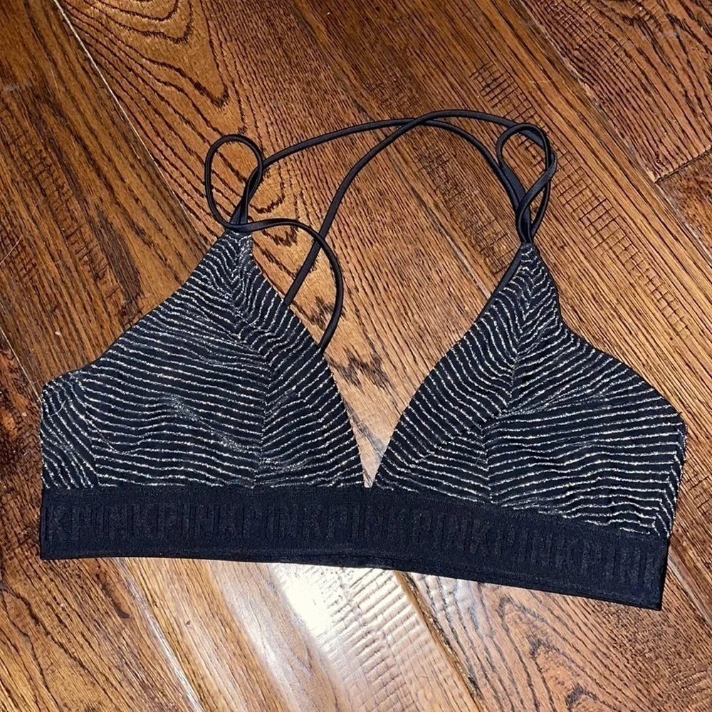 PINK VS Unlined Bralette Size L